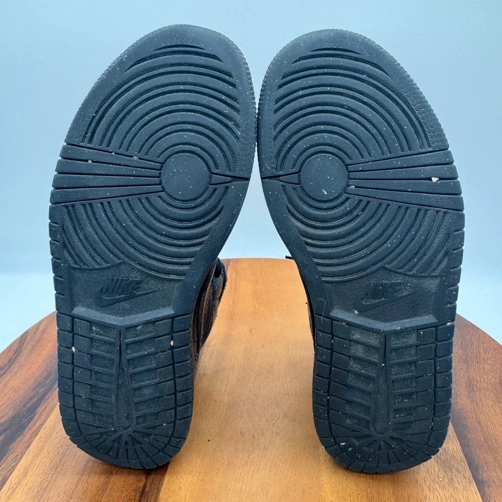 Air Jordan Mid Triple Black Snakeskin Womens 8‎ Classic Basketball Sneakers